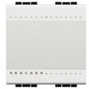 Bticino livinglight - Interruptor 1 polo 16a 2 módulos blanco