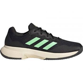 Zapatillas de tenis de hombre Adidas Gamecourt 2 Negro Verde Hr0755