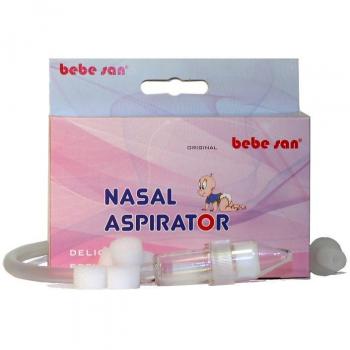 BEBE SAN® ASPIRADOR NASAL | con filtro reutilizable | 2 puntas blandas | para recién nacidos y niños pequeños | contiene instrucciones detalladas en el interior.