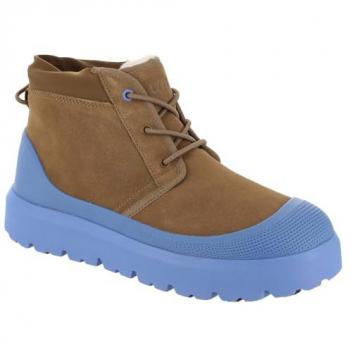 UGG Men Neumel Weather Hybrid Waterproof Boots - Blue/Brown - Size 40