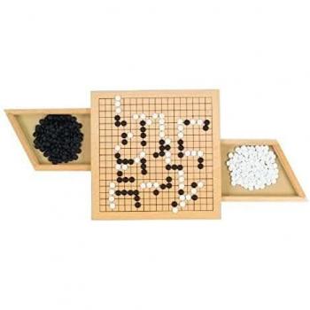 Goki- Tablero de Juego Go con cajones, Multicolor