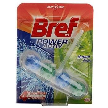Desinfectante y ambientador de inodoro bref wc poder activo natural 51 g