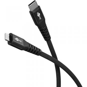 Cable de carga y sincronización USB-C a Lightning 60 W, 2 m, textil