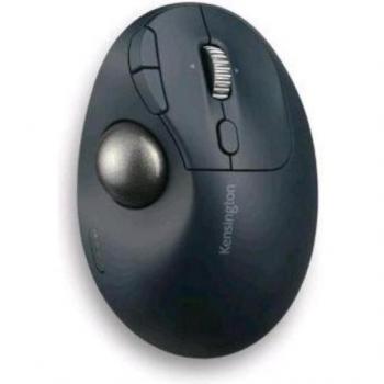 Kensington Trackball Pro Fit Ergo TB550 - Inalámbrico, Bluetooth 2.4GHz, Diseño Ergonómico, Batería Recargable de 4 Meses de Uso, Sensor Óptico, Rued