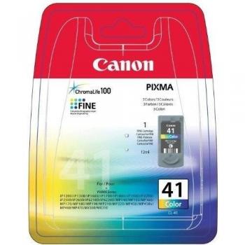 Canon CL-41 Cartucho de tinta original Tricolor para Impresora de Inyeccion de tinta Pixma MP140,150,160,170,180,190,210,220,450,450x,460,470-iP1200,1300,1600,1700,1800,1900,2200,2500,2600