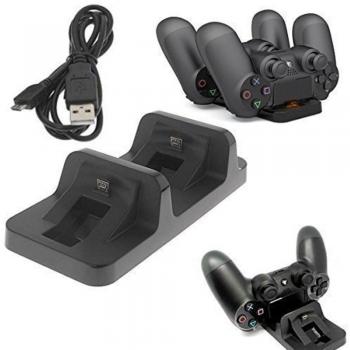 Aliver Doble base de carga Cargador para PS4 Playstation 4 controlador