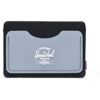 Cartera Herschel Charlie Rubber RFID Negra/Transparente Unisex
