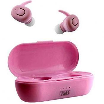 T'nB EBDUDEPK - Auriculares True Wireless Bluetooth 5.0 con Caja de Carga, Color Rosa