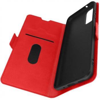 Funda para Samsung S20 con Lengüeta Tarjetero y Soporte de Vídeo en color Rojo