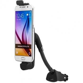 ActivamenteVoitures Car support actif Micro USB de téléphone mobile, support de téléphone mobile, téléphone cellulaire titulaire support de voiture support voiture de support avec col de cygne flexible briquet fonction de charge, port USB pour Samsu