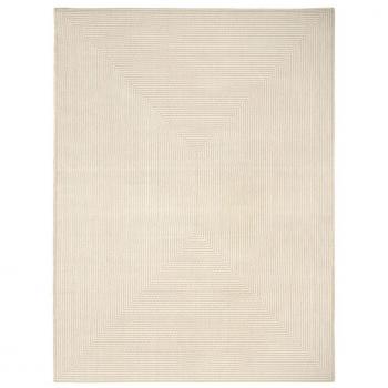 Alfombra de Exterior Quadro Marrón - Alfombra resistente a la intemperie, diseño moderno, color marrón, fácil de limpiar, ideal para patios y terrazas