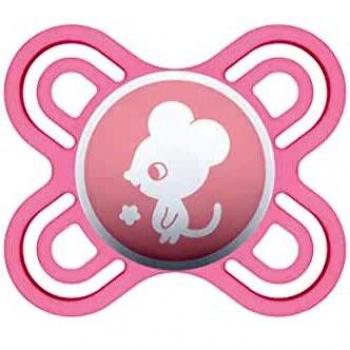 Ciuccio Mam Perfect Start de Silicona para Bebés de 0-2 Meses, Rosa, 1 Pieza