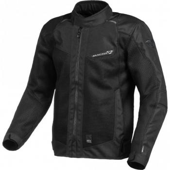 Macna Chaqueta de Moto Empire Negra - Chaqueta textil impermeable para motocicletas, color negro, talla XS