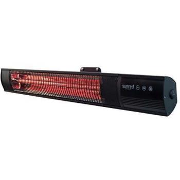 Sunred Calefactor Pared Royal Diamond Dark 2500W Estufa Terraza Jardín Patio Balcón Exterior Uso Doméstico Casa Hogar Calentador Rosa Oro Negro