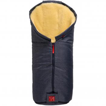 Saco cubrepiés de piel de cordero Igloo Action navy melange