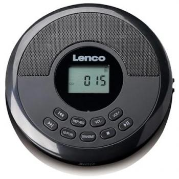 Lenco CD-340BK - Reproductor portátil de CD/MP3 con Bluetooth y altavoces integrados - Negro