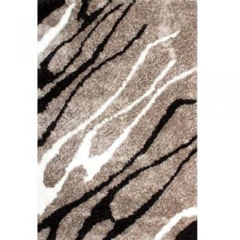Alfombra Modern Rover Beige Negro Crema hecha a mano. Diferentes tamaños, 120 cm_x_170 cm