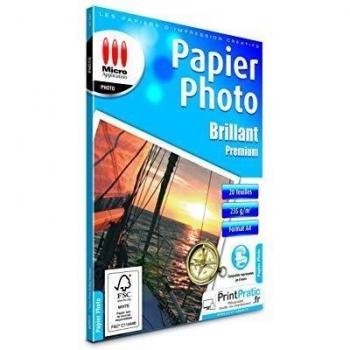 Micro Application 5381 Premium Papel fotográfico Brillante A4 235 G/m² 20 Hojas