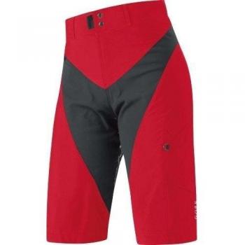 GORE BIKE WEAR Alp-X Lady - Pantalón corto de ciclismo para mujer, color rojo, talla 44