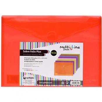 Grafoplas 04872351 z carpeta sobre tamano folio z 10 unidades color rojo