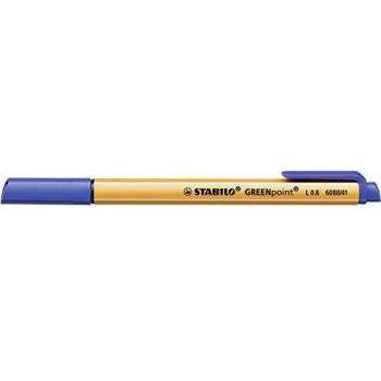Rotulador de fibra ecológico STABILO GREENpoint 0,8 mm azul