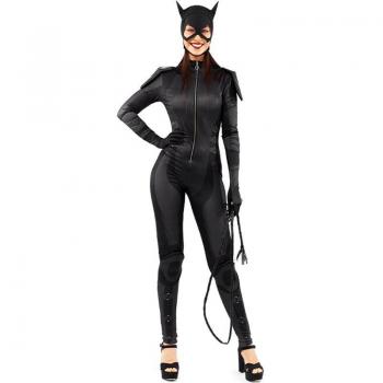 Disfraz de Cat Hero Negro para mujer con Máscara, Mono enterizo y Accesorios