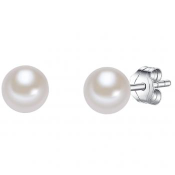 Pendientes de Perlas de Agua Dulce en Plata de Ley - 1 ct - Valero Pearls