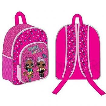 Factorycr Mochila Pink Glitter Lol Surprise, 28x23x4cm