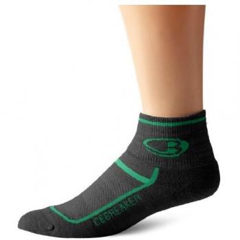 Icebreaker Calcetines Deportivos Light Mini, otoño/Invierno, Hombre, Color Gris - Oil/Turf, tamaño Small