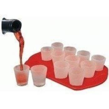 Urban Trend 10313 12 Mini Ice Glasses With Serving Tray by Barbuzzo