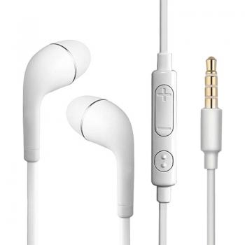 Auriculares manos libres blancos con micrófono para SAMSUNG GALAXY S3, S4 y Note3