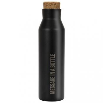 Botella Térmica Doble Pared Duett Negra 600ml - Mantenimiento de Temperatura