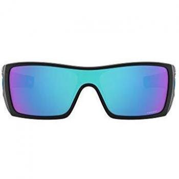 Oakley Men's Batwolf 910158 Sunglasses, Polished Black/Prizmsapphire, 27