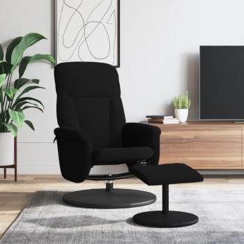 Sillón reclinable con reposapiés de terciopelo en colores gris claro, gris oscuro y negro - vidaXL