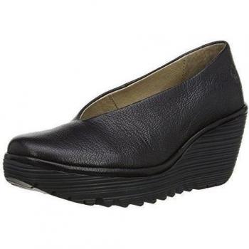 Fly London Yaz Women's Leather Wedge Pumps