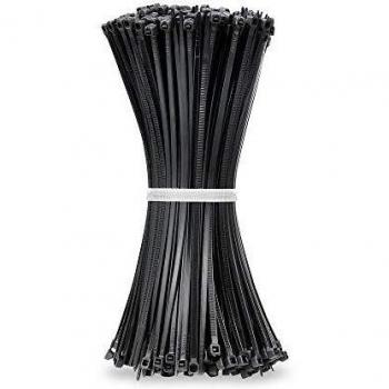 Beshine Bridas para Cables - 200mm x 3.6mm Bridas de Nailon, 500 Unidades, Negro