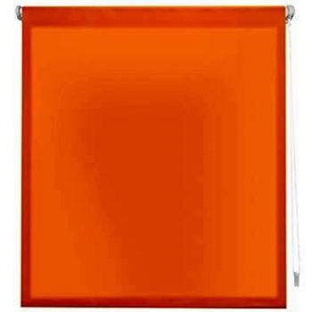 Blindecor Liso - Aure “SIN HERRAMIENTAS”. Estor enrollable Traslúcido, naranja, 107X180 cm