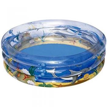 Piscina hinchable Frutas 150 x 53 cm Bestway 51045 con diseño marino y tres aros