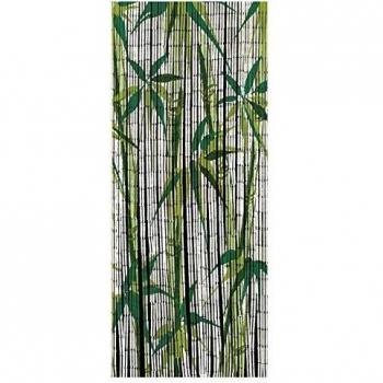 Cortina de Bambú Decorativa 90x200 cm, Multiusos para Interior y Exterior, Antimoscas, Hecha a Mano