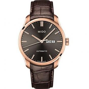 Mido Belluna II Men's 42.5mm Brown Leather Automatic Watch
