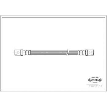 Latiguillo de freno CORTECO 19032153 - manguera flexible para el sistema de frenos, fabricado con materiales de alta calidad, resistencia a la presión y temperaturas extremas, compatible con diversos modelos de vehículos