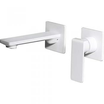 Grifo de Lavabo Monomando Alto Mice con Caño Alto y Acabado Blanco Mate - IMEX