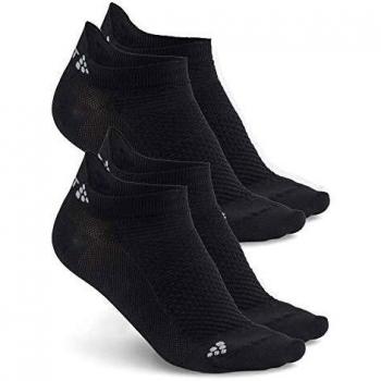 Craft – Pack de 2 pares de calcetines Running baja & agrave Running, Craft chaussettes running basses, Noire