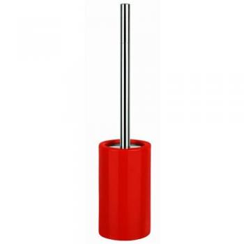 Spirella colección Tube Escobilla para el inodoro, 10,5 x 10,5 x 42,0 cm, Gres, Rojo