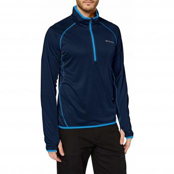 Columbia Mount Powder - Chaqueta de Forro Polar con Media Cremallera para Hombre, Unzutreffend, Hombre, Color Azul Marino, tamaño Medium