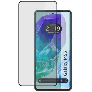 Protector de Cristal Templado Completo 5D Full Glue Negro para Samsung Galaxy M55 5G