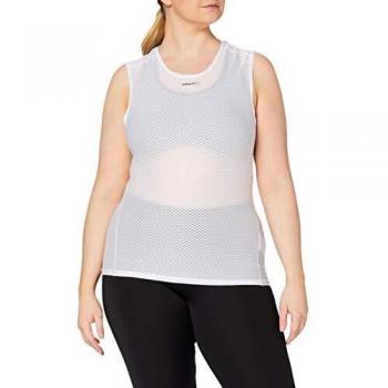 Craft Cool Mesh Camiseta Interior, Mujer, White, L