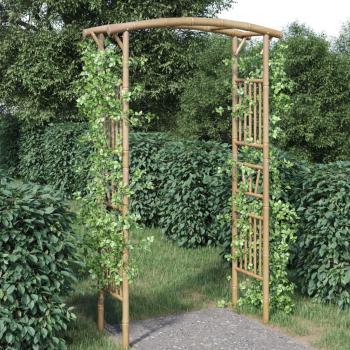 Arco para rosas de bambú 118x40x187 cm vidaXL