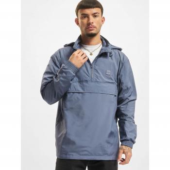 Urban Classics Concealed Hood Vintage Blue Pullover Jacket