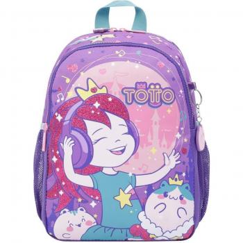 Mochila Escolar Pequeña Totto Lena Morado